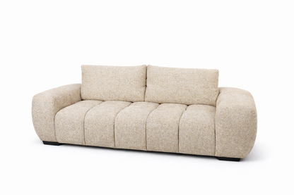 Sophia - 3 Seat Oatmeal Sofa Lounge - Dust 130