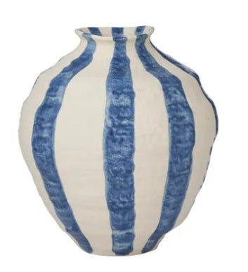 Rayas Ceramic Vase MEDIUM - Dk Denim