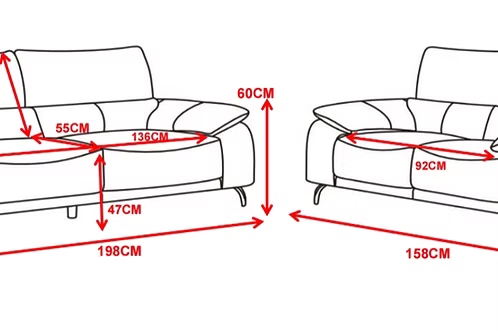 Louie SNR - 3 Seat Sofa - DUST OATMEAL