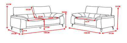 Louie JNR - 2 Seat Sofa - DUST OATMEAL