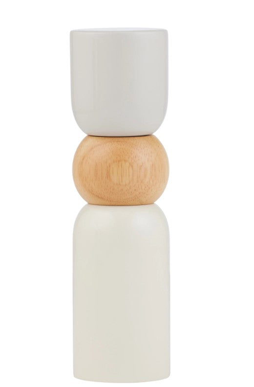 Pisces Wood S&P Grinder 5.5x20cm Ivory