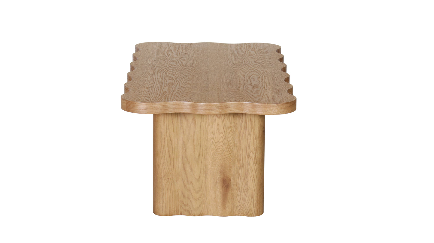 Wave Collection - Timber Coffee Table - Oak - Arriving Christmas Break image 1