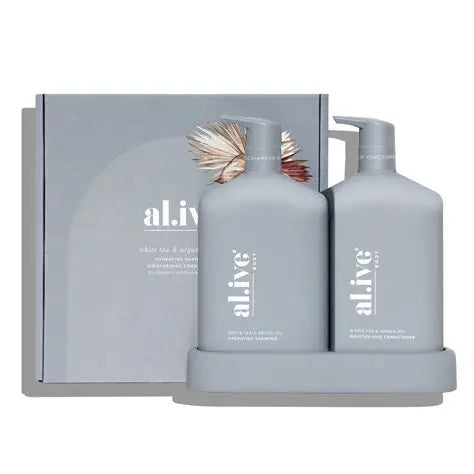 White tea and Argan Oil Hair Wash Duo